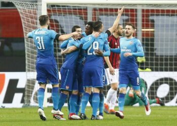 Arsenal_gruppo_gol_Milan_lapresse_2018