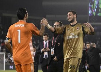 Buffon_Donnarumma_Juve_Milan_lapresse_2017