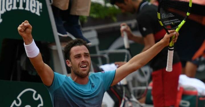 Cecchinato_lacrime_Roland_Garros_lapresse_2018