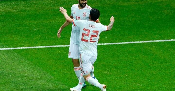 Diego_Costa_Isco_Spagna_Mondiali_lapresse_2018