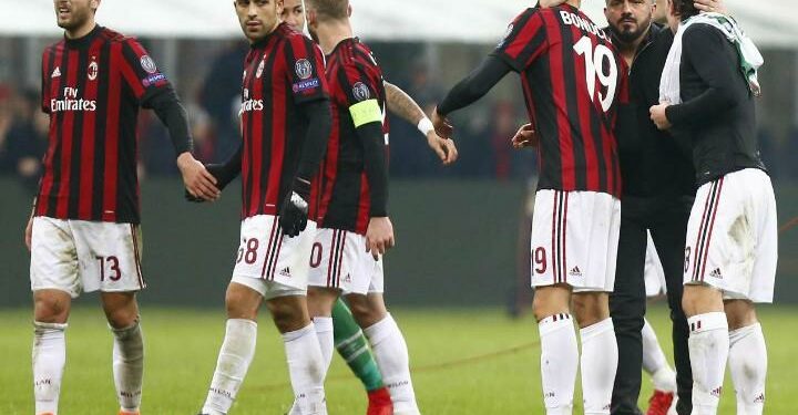 Gattuso_Bonucci_Milan_gruppo_lapresse_2018