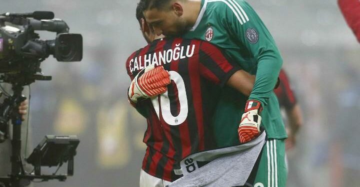 Calhanoglu_Donnarumma_Milan_Lazio_lapresse_2018