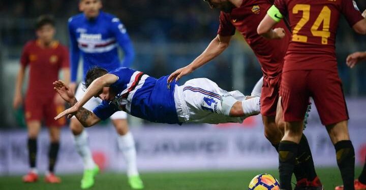 Florenzi_capitano_Sampdoria_Roma_lapresse_2018