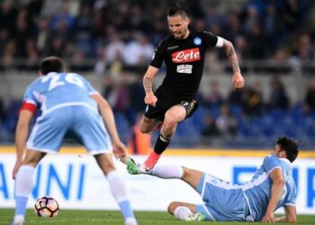 Hamsik_Napoli_Lazio_lapresse_2017