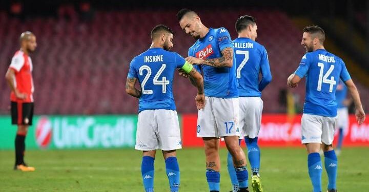 Insigne_Hamsik_Napoli_fascia_lapresse_2017