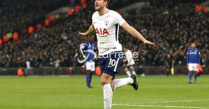 Kane_esultanza_Tottenham_Everton_lapresse_2018