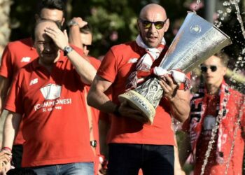 Monchi_EuropaLeague_Siviglia_lapresse_2017