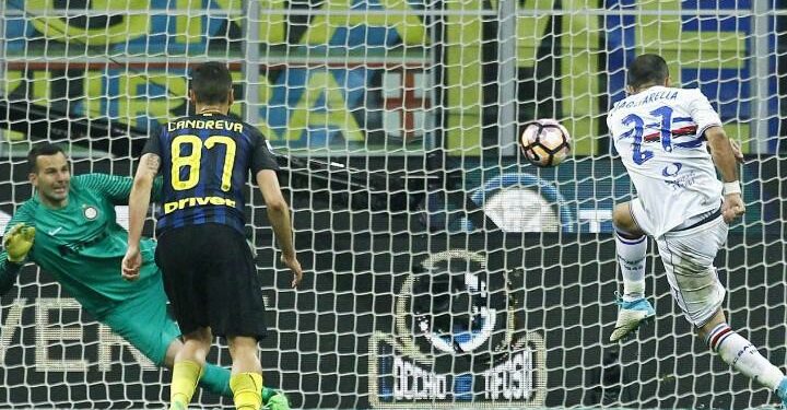 Quagliarella_Candreva-Handanovic_Inter_Sampdoria_lapresse_2017