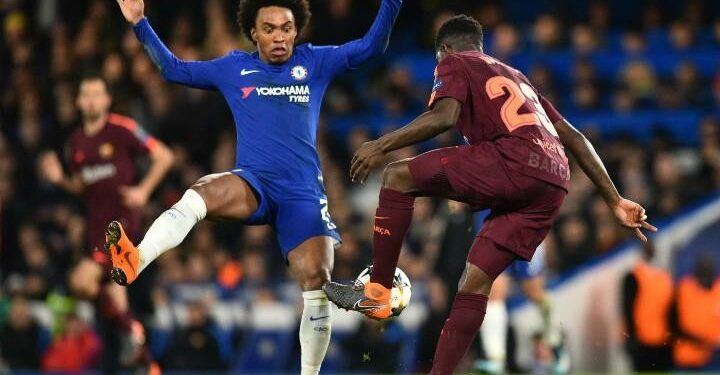 Willian_Umtiti_Chelsea_Barcellona_lapresse_2018