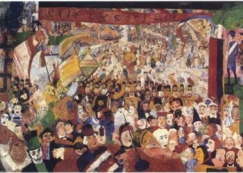 james_ensor_entrata_cristo_bruxelles_1889_1888_arte