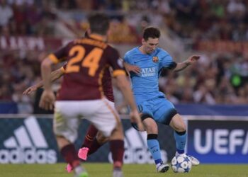 messi_florenzi_roma_barcellona_lapresse