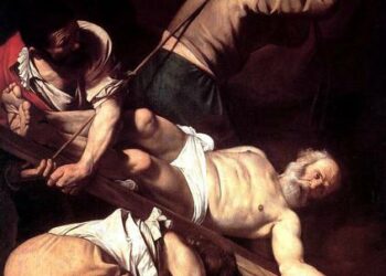 caravaggio_crocifissionepietroR439