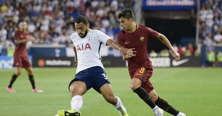 Perotti_Carter-Vickers_Roma_Tottenham_lapresse_2018