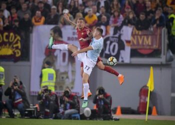 Kolarov_Marusic_Roma_Lazio_derby_lapresse_2018