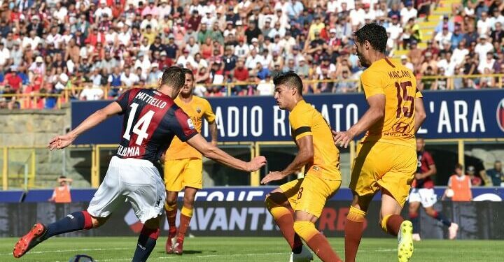 Mattiello_Bologna_Roma_gol_lapresse_2018