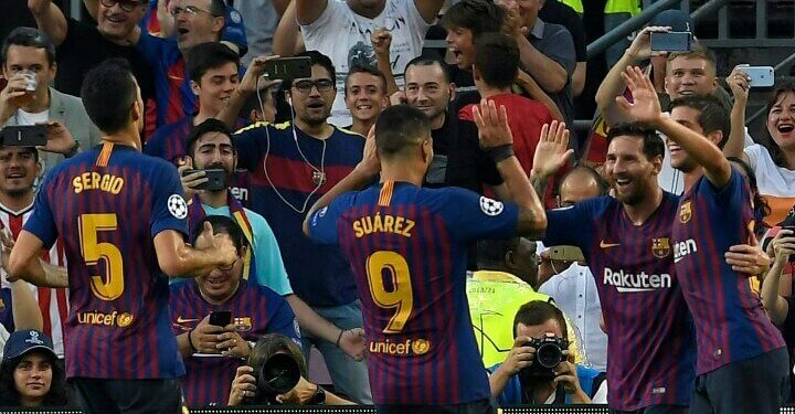 Messi_Suarez_Barcellona_gol_Champions_lapresse_2018