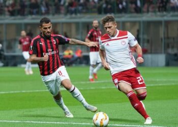 Suso_Koutris_Milan_Olympiacos_lapresse_2018