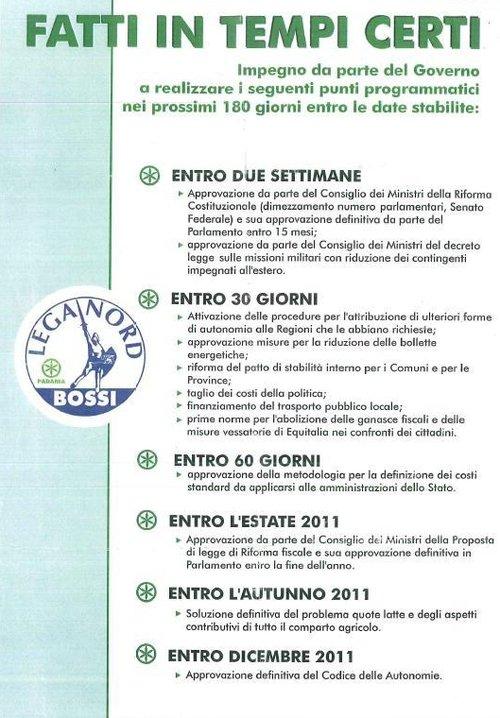 Il volantino di Pontida 2011