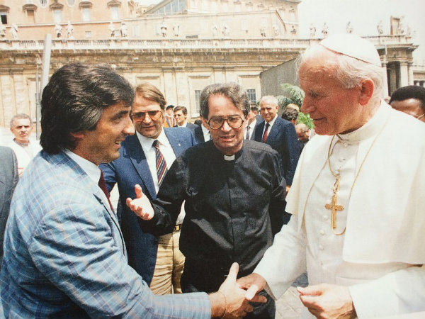 Ivano Fanini con Giovanni Paolo II