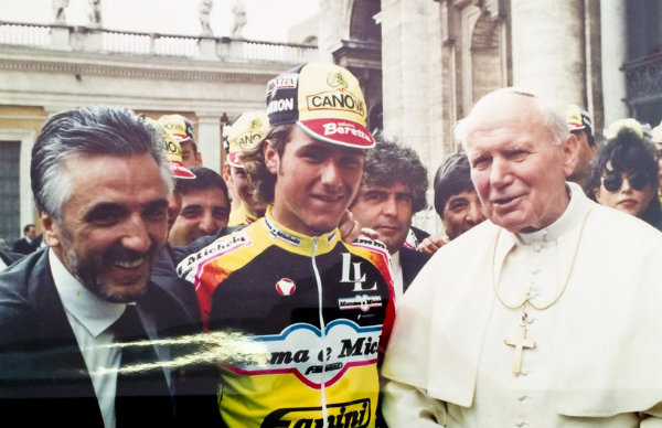 Il Papa con Ivano e Cristian Fanini