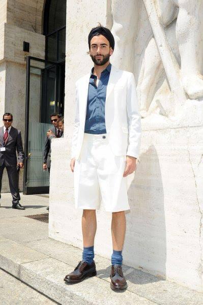 Marco Mengoni alla sfilata di Salvatore Ferragamo (Foto: Facebook)