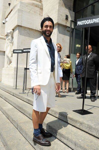 Marco Mengoni alla sfilata di Salvatore Ferragamo (Foto: Facebook)