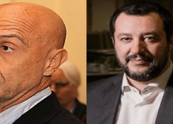 Matteo Salvini contro Marco Minniti