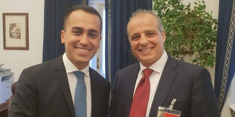 Luigi Di Maio con Domenico Parisi