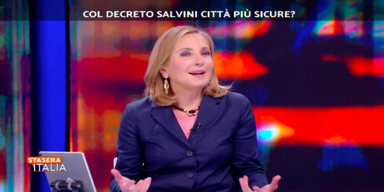 Barbara Palombelli a Stasera Italia