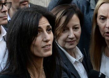 Virginia Raggi, sindaco di Roma, dopo la sentenza (LaPresse)