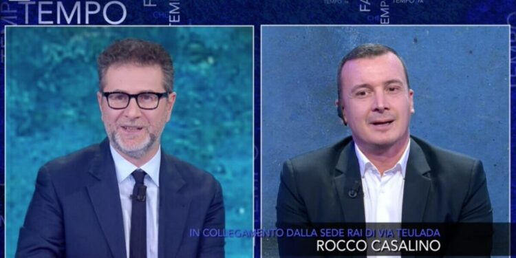 Rocco Casalino e Fabio Fazio