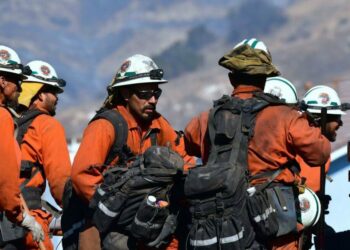 Incendi in California, squadre di volontari a Malibu (LaPresse)