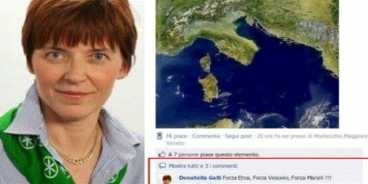 “Forza Vesuvio” su Facebook: assolta ex consigliera Lega