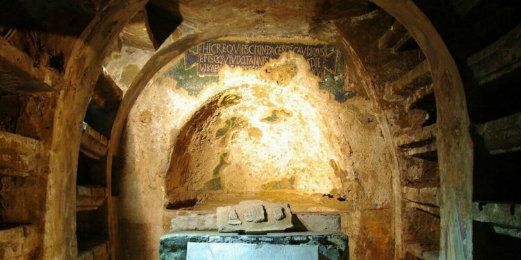 Le catacombe di San Gaudioso a Napoli (Foto catacombedinapoli.it)