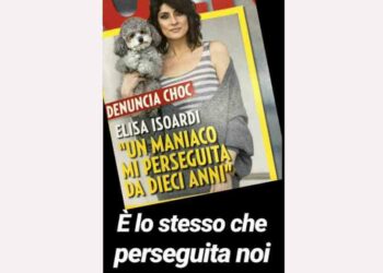 Elisa Isoardi - Copertina di un settimanale