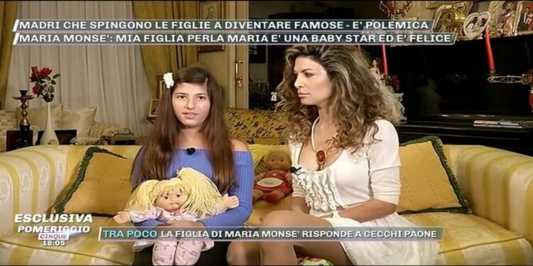 Perla Maria e Maria Monsè a Pomeriggio 5