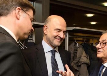 Dombrovskis, Moscovici e Tria