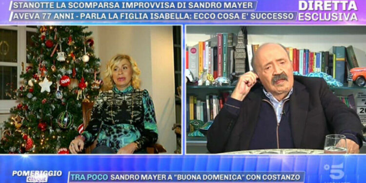 Maurizio Costanzo da Barbara d’Urso per ricordare Sandro Mayer