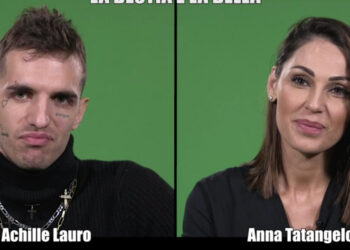 Anna Tatangelo e Achille Lauro a Le Iene