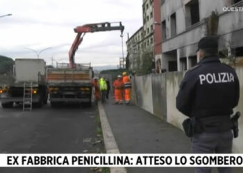 Sgombero ex fabbrica Penicillina a Roma