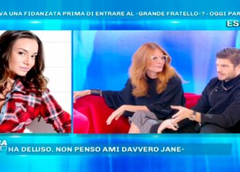 Elia Fongaro con Jane Alexander a Domenica Live