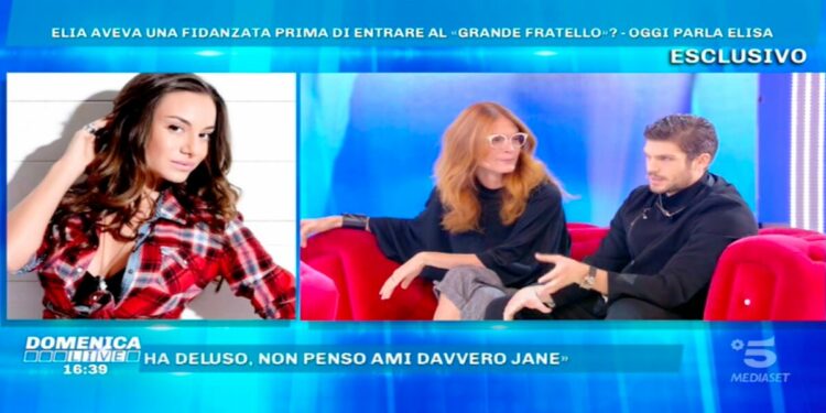 Elia Fongaro con Jane Alexander a Domenica Live