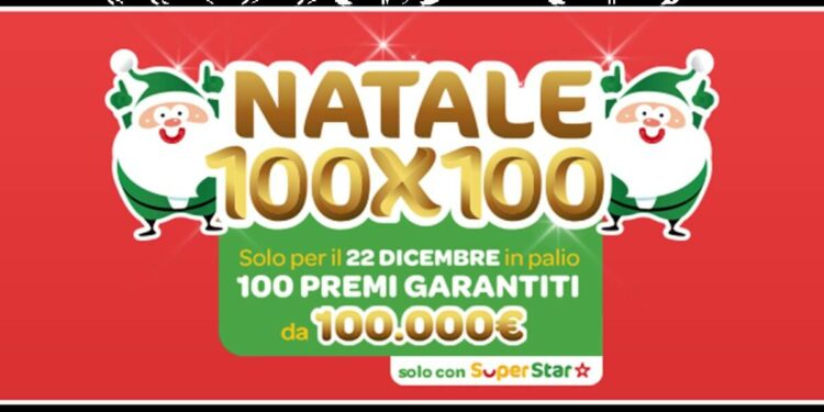 Natale 100x100 Superenalotto SuperStar