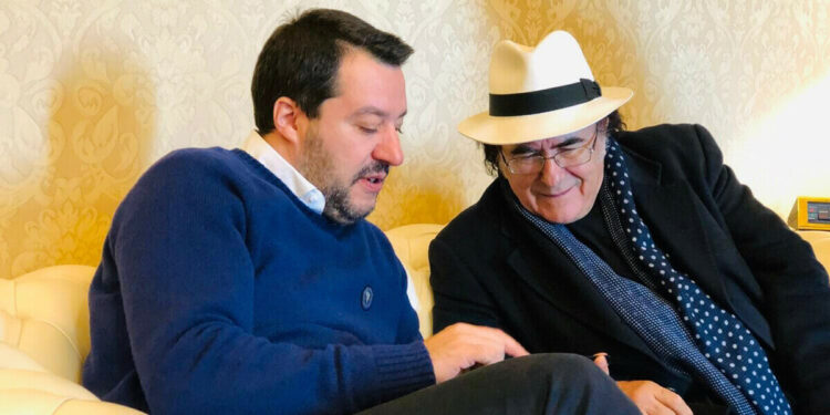 Al Bano e Matteo Salvini al Viminale