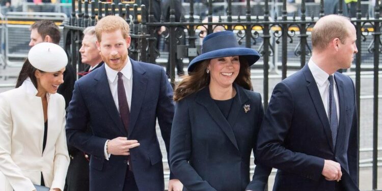 Kate Middleton, Meghan Markle, William e Harry