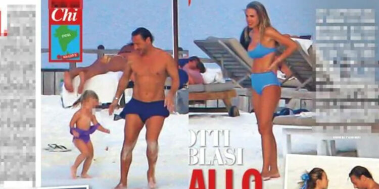 Ilary Blasi e Francesco Totti, Capodanno alle Maldive