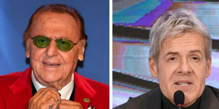 Renzo Arbore e Claudio Baglioni (foto da Twitter)