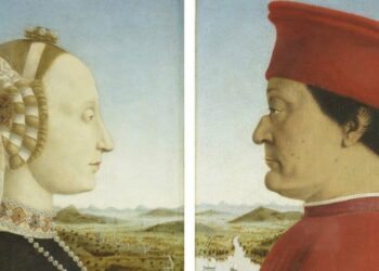 Piero della Francesca, Doppio ritratto dei duchi di Urbino (1465-72) (Battista sfrza e Federico da Montefeltro)