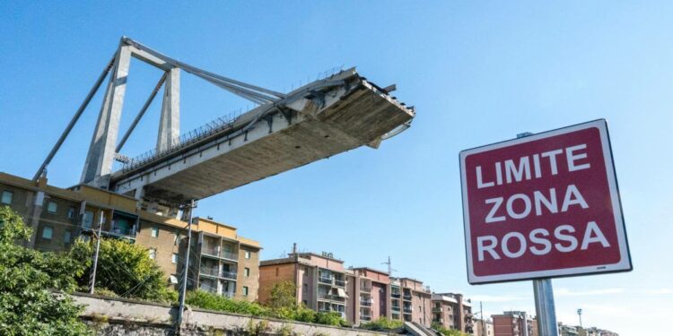 Ponte Morandi, la zona rossa