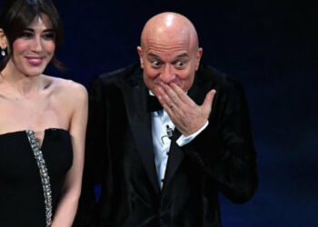 Virginia Raffaele e Claudio Bisio a Sanremo 2019